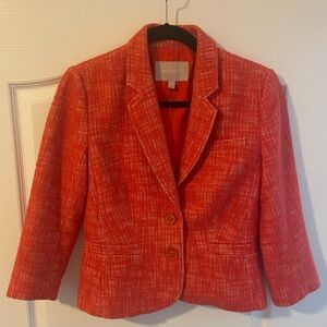 Banana Republic Textured Orange Blazer